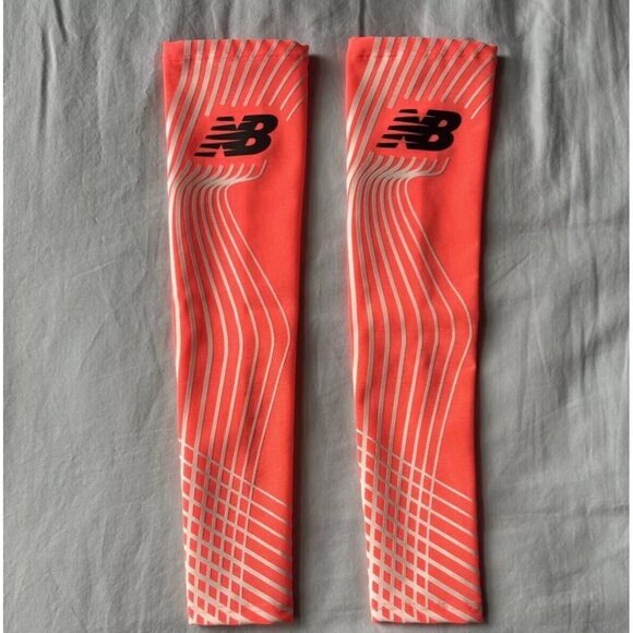 New Balance Pro Elite 2023 Issue Prodigy Racing Orange Arm Sleeves Size Small - Picture 1 of 12